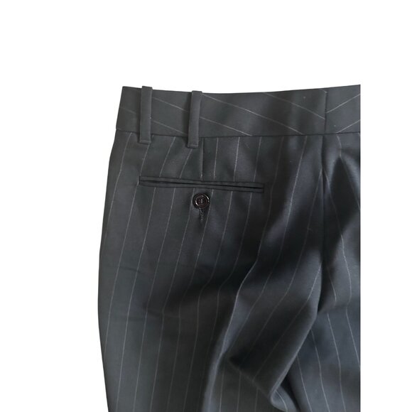 GUCCI Women’s Black Pinstripe Ankle Pants Size IT 40 - Picture 7 of 7